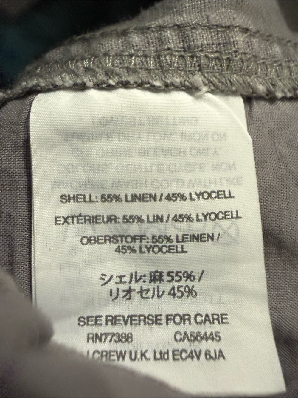 Point Sur Linen Blend Casual Gray Jogger Pants - Picture 4 of 4